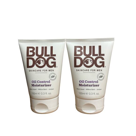 BULL DOG Oil Control Moisturizer Skincare For Men | 3.3 fl oz (100mL) 2 pk - Picture 1 of 2